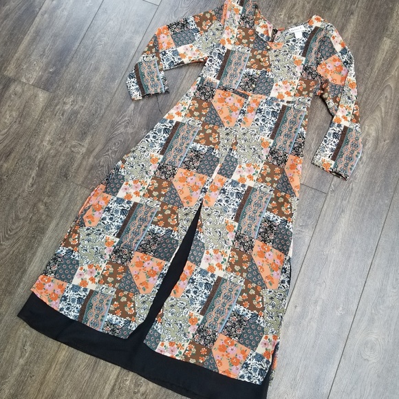 Vintage dress floral patch patterned medium - Picture 5 of 8